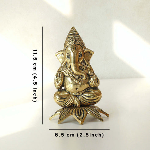 Ganesha Brass Statue
