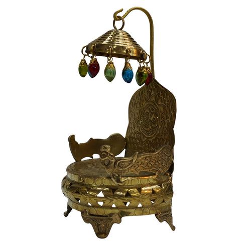 Pure Brass Singhasan with Chatra for idols