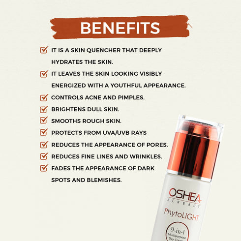Oshea Herbals Phytolight 9In1 Multipurpose Day Cream SPF 25 PA++