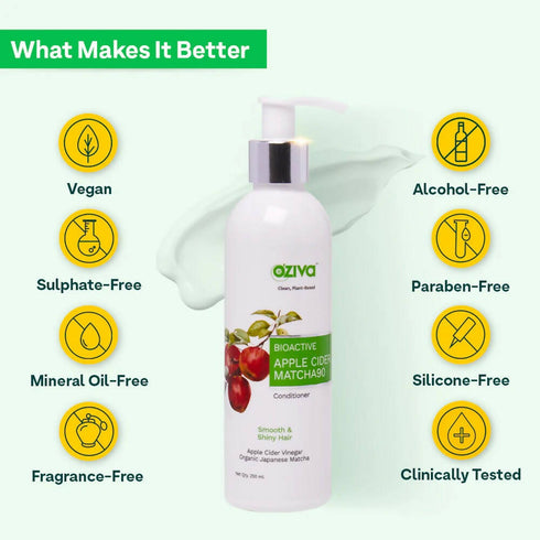 OZiva Bioactive Apple Cider Vinegar Matcha 90 Conditioner