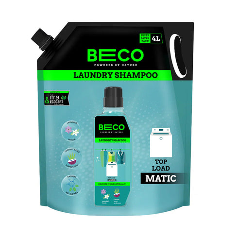 BECO Natural Laundry Shampoo Top Load 4 Ltr Refill