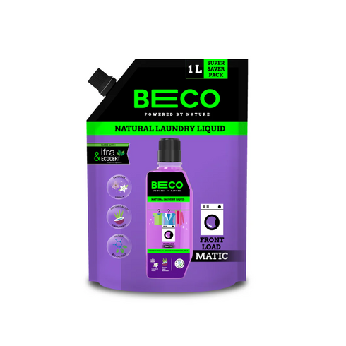 BECO Natural Laundry Cleaner Liquid Refill Front Load 1 litre