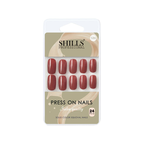 Shills Professional Glossy Solid Color Nails Square(SPN579-SPN604)