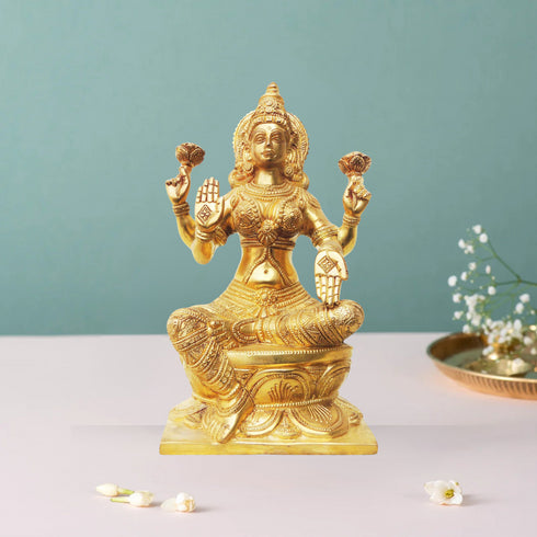 Brass Laxmi Ji Statue 4.36Kg