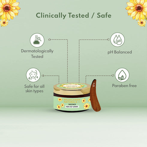 Wildflower Naturals Neem & Turmeric Face Pack