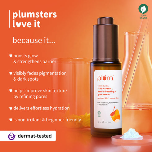 Plum 10% Vitamin C Barrier Boosting + Glow Serum