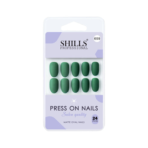 Shills Professional Matte Solid Color Nails Oval(SPN657-SPN666)