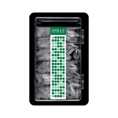 Shills Professional Soft Gel Tips Matte Short T-Shape-PT18-CLEAR