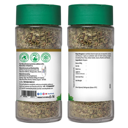 Keya Oregano Freeze Dried Seasoning For Pizza Pasta Marinades And Soups No Artificial Flavour And Colours Sprinkler