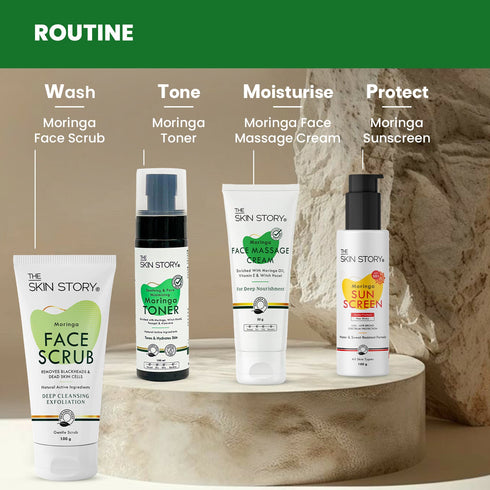 The Skin Story Detox & Glow Moringa Face Massage Cream