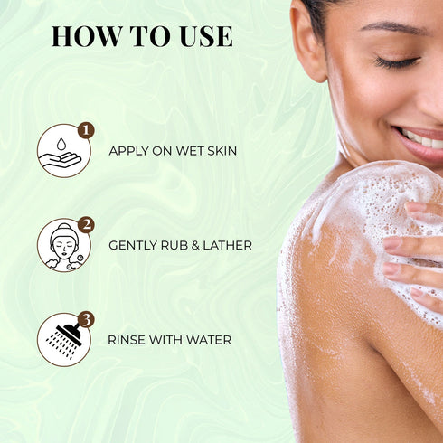 Just Herbs Malabar Lemongrass - Invigorating Body Wash 300ml