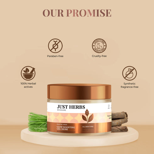 Just Herbs Fair'e Mulethi|Khus Skin Brightening Gel