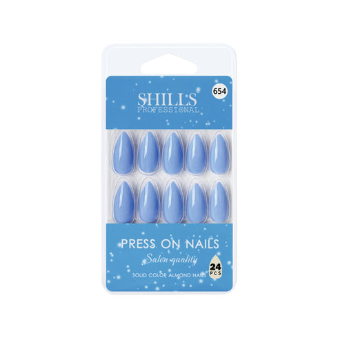 Shills Professional Glossy Solid Color Nails Sharp Almond(SPN631-SPN656)