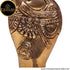 Tamas Brass Handcrafted Golden Salabhanjika Statue / Idol with Antique Finish ( Golden)
