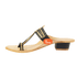 Vhaanfootwear Black & Gold Color Soft Kolhapuri Chappal for women by vhaan
