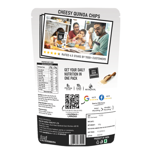 Fabbox Cheesy Quinoa Millet Chips