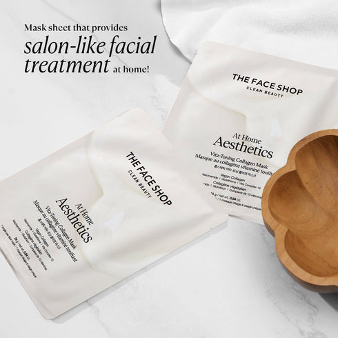 The Face Shop Vita Toning Collagen Face Mask With Glutathione & Hyaluronic Acid