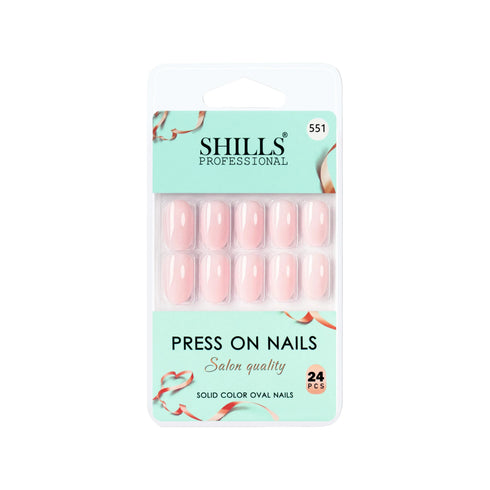 Shills Professional Glossy Solid Color Nails Oval(SPN527-SPN552)