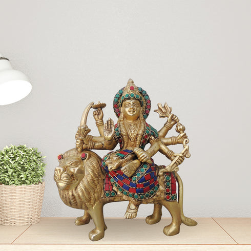 Brass Durga Ji Goddess Idol 3.15Kg