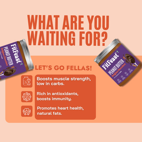 Fitfeast Belgian Chocolate Peanut Butter 400g | As Seen on Shark Tank