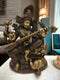Tamas Brass Four Armed Saraswati Playing Veena Statue/Idol