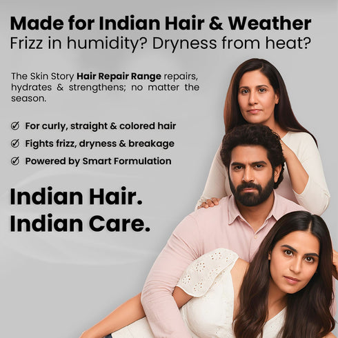 The Skin Story Sulphate-Free Keratin & Biotin Shampoo | Repairs Damaged Hair