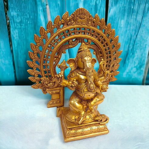 Tamas Brass Lord Ganesh Idol for Favorable Fortune Statue/Idol