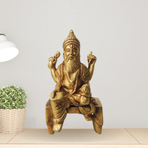 Brass Vishwakarma Statue 0.4Kg