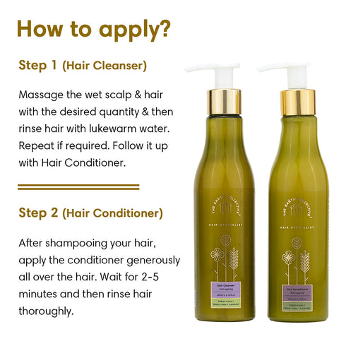 Theearthcollective in Combo Pack Anti Ageing Hair Cleanser & Conditioner Pack