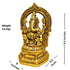 Tamas Brass Lord Ganesha with Aureole and Kirtimukha Statue/Idol