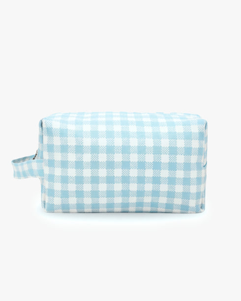 Ecoright Gingham (Blue) Travel Pouch