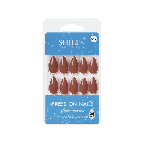 Shills Professional Glossy Solid Color Nails Sharp Almond(SPN631-SPN656)