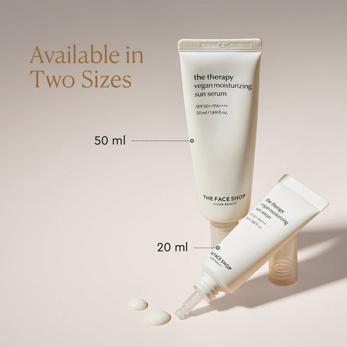 The Face Shop The Therapy Vegan Moisturizing Sun Serum