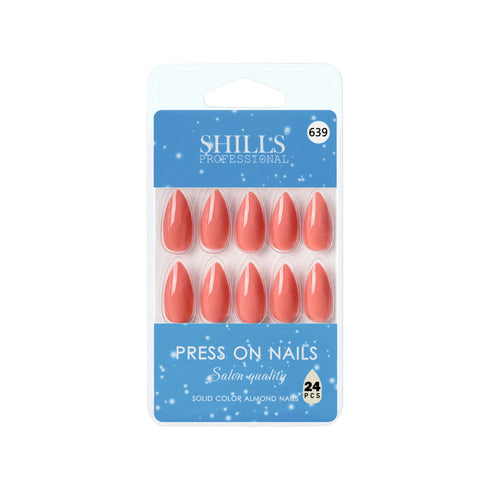 Shills Professional Glossy Solid Color Nails Sharp Almond(SPN631-SPN656)