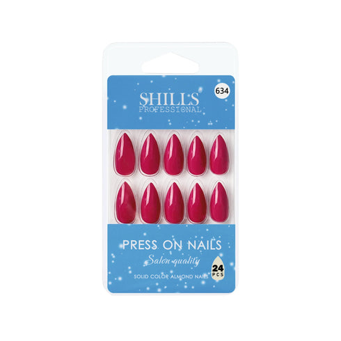 Shills Professional Glossy Solid Color Nails Sharp Almond(SPN631-SPN656)