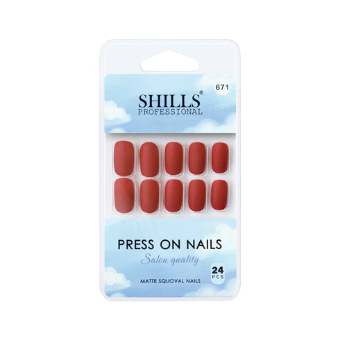 Shills Professional Matte Solid Color Nails Square(SPN667-SPN676)