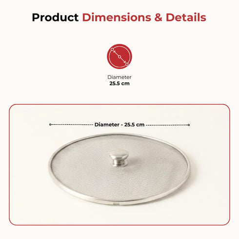 Vinod Stainless Steel Net Cover 2 pieces 10 No
