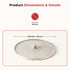 Vinod Stainless Steel Net Cover 2 pieces 10 No