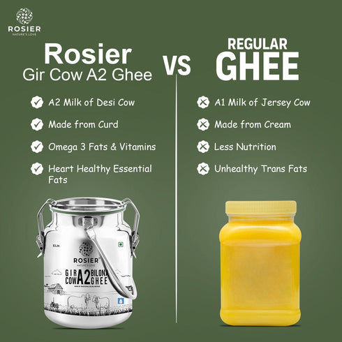 ROSIER Gir Cow A2 Ghee | Made From Curd