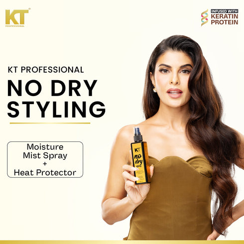 Kt Professional No Dry Styling Moisture Mist Hair Spray & Heat Protector