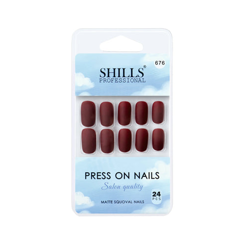Shills Professional Matte Solid Color Nails Square(SPN667-SPN676)