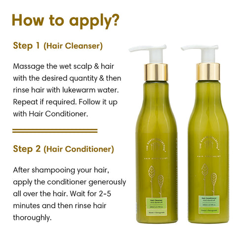 Theearthcollective in Combo Pack Anti Dandruff Hair Cleanser & Conditioner Pack