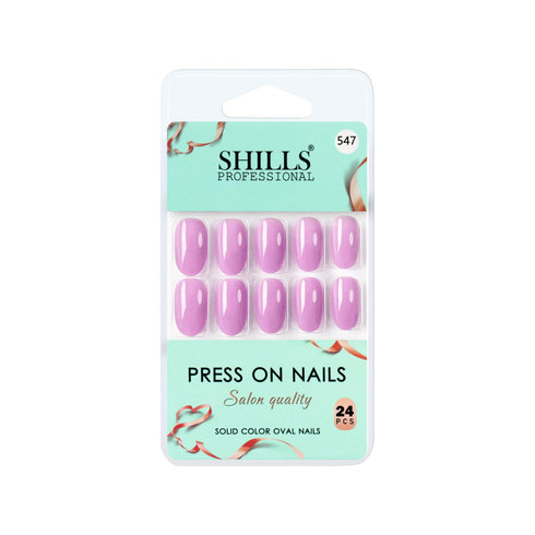 Shills Professional Glossy Solid Color Nails Oval(SPN527-SPN552)