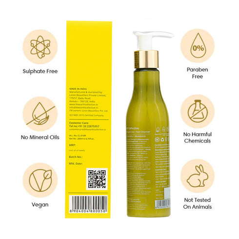 Theearthcollective in Dry & Damaged Hair Cleanser Shampoo Honey Centella and Mandarin