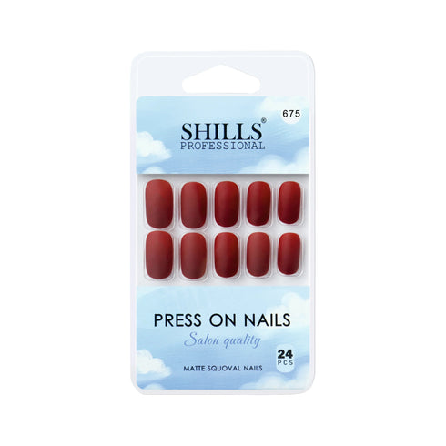 Shills Professional Matte Solid Color Nails Square(SPN667-SPN676)