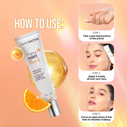 Hilary Rhoda Prepping UP PRIMER with Vitamin C