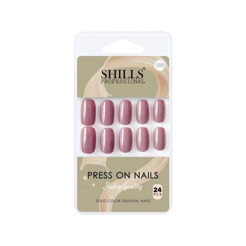 Shills Professional Glossy Solid Color Nails Square(SPN579-SPN604)