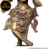 Tamas Brass Handcrafted Flute Playing Krishna with Peacock Statue / Idol with Antique Finish (Pack of 1)