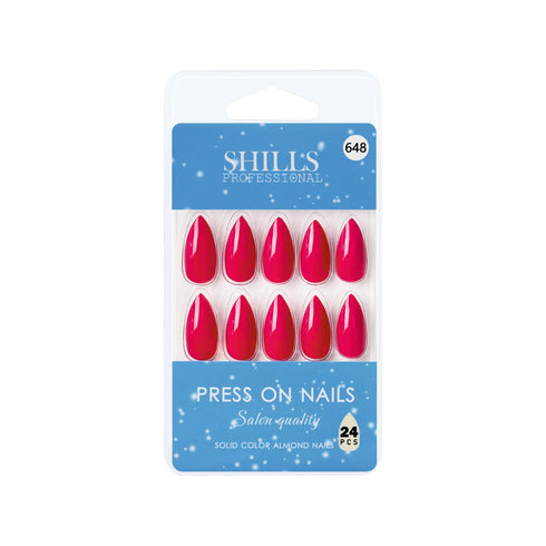 Shills Professional Glossy Solid Color Nails Sharp Almond(SPN631-SPN656)