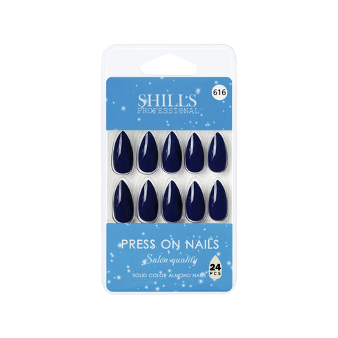 Shills Professional Glossy Solid Color Nails Sharp Almond(SPN605-SPN630)